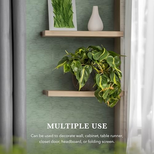GoDear Design Green Textured Wallpaper Cabinet Covers - Image 3