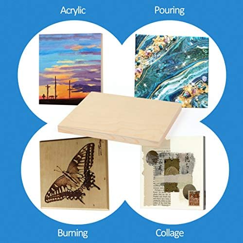 Falling in Art 4 Pack 8x10’’ Unfinished Birch Wood Panels Kit - Image 2