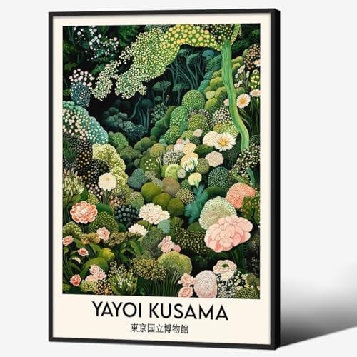Yayoi. Kusama Black Framed Wall Art by Unknown