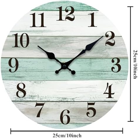 Wall Clock Battery Operated, 8 Inch Small Silent Wall Clock Non Ticking - Image 3