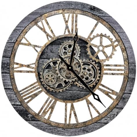 The B-Style Large Wall Clock 24 inch Carbon Gray - Image 2