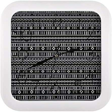 Modern Mudcloth Square DIY Frame Wall Clock by Unknown