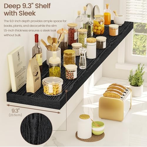 Vivelove Floating Shelves 9 inch Deep 48”Long Set of 1 - Image 5
