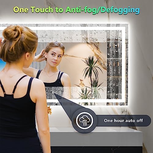96x36 LED Bathroom Mirror with Lights, RGB Backlit Lighted Mirror - Image 5