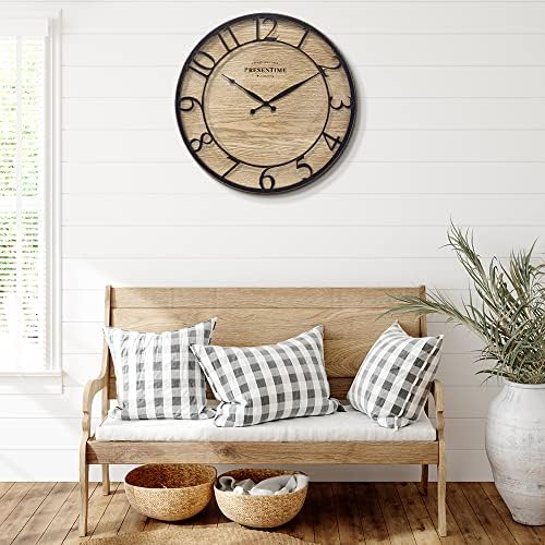Presentime 21" Farmhouse Series Wall Clock - Image 6