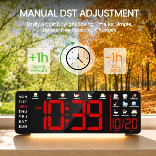Hoifen 16" Large Digital Wall Clock - Image 6