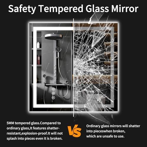 36"x36" LED Bathroom Mirror - Image 6
