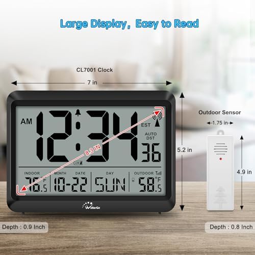 WallarGe 8.5'' Digital Atomic Clock - Image 2