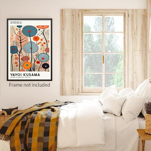 Yayoi. Kusama Wall Art Vintage Japanese Posters Prints Tokyo Aesthetic Painting - Image 6