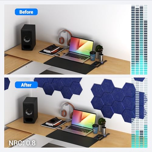 Acoustic Panels, Magrowill 12-Pack Soundproof Wall Panels 12 X 10 X 0.4 Inches - Image 5