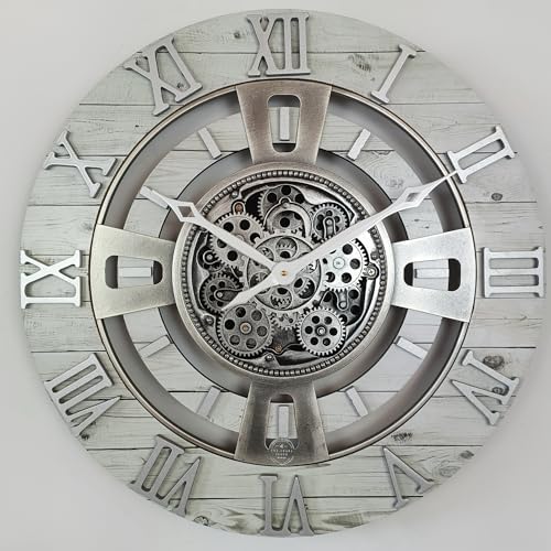 ImprovingLife The Gears Clock Real Moving Gear Wall Clock England Line) - Image 6