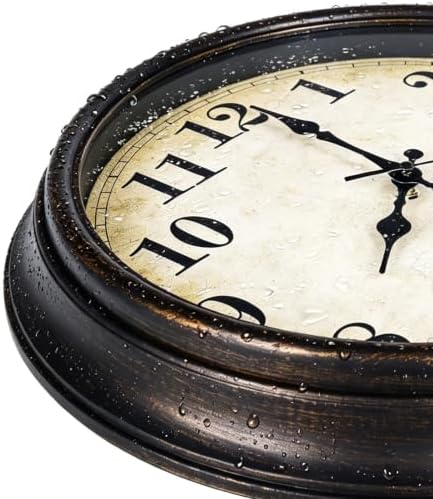 Wall Clock Battery Operated Silent Vintage Wall Clocks - Image 3