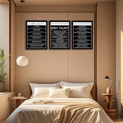 3 Panel Print Canvas Wall Art Motivational Office Wall Decor Painting - Image 5