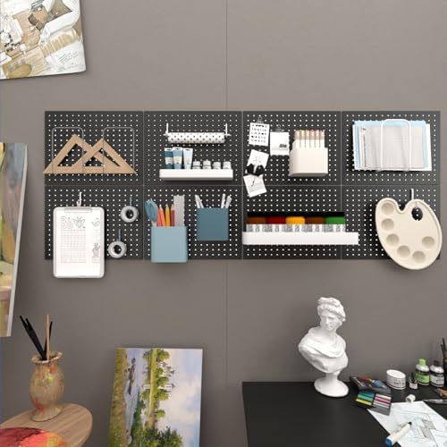 4-Pack Heavy-Duty Metal Pegboard Organizer Kit - Image 6