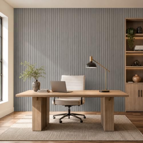 Abyssaly Peel and Stick PVC Slat Wall Panel Self-Adhesive Wall Panels - Image 6