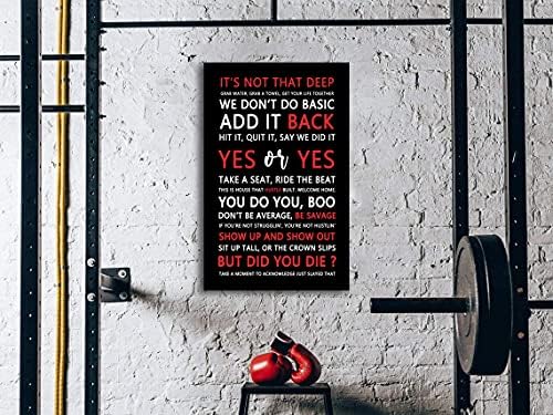 AMART SUN Mixed Quotes Fitspiration Motivational Quotes Print Canvas Wall Art • - Image 4