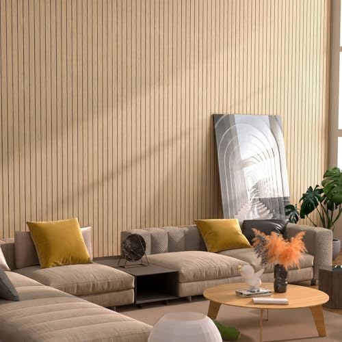 Peel and Stick Wood Slat Wall Panels, 118 x 15.7 in - Image 5