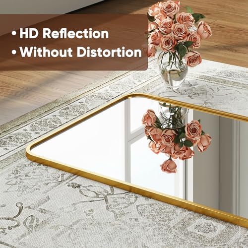 Antok 58" x 20" Full Length Over-the-Door Mirror, Hanging Mirror - Image 4
