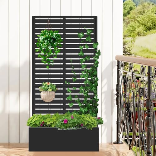 Metal Raised Garden Bed with Trellis, Planter Box - Image 4