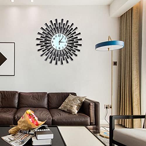 Large Wall Clock Decorative Wall Clocks 3D Non-Ticking Silent Quartz Clocks - Image 3