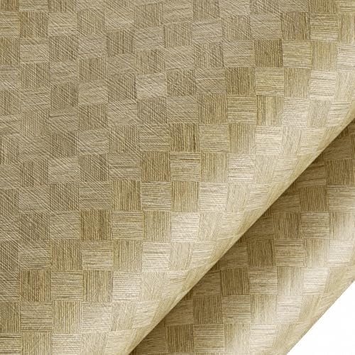 Decotalk Grasscloth Wallpaper Peel and Stick Diamond Wallpaper 17.7"x200" - Image 2