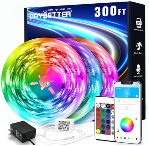 DAYBETTER Led Strip Lights 300 ft Color Changing Lights Strip by DAYBETTER