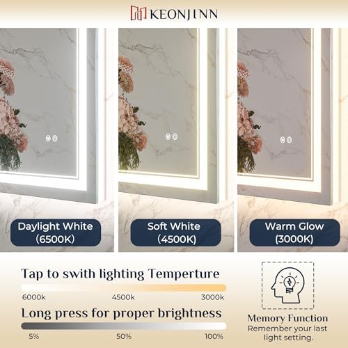 Keonjinn 72" x 36" Large Bathroom Mirror - Image 4