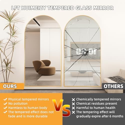 LFT HUIMEI2Y 76"x34" Arch Full Length Mirror - Image 4