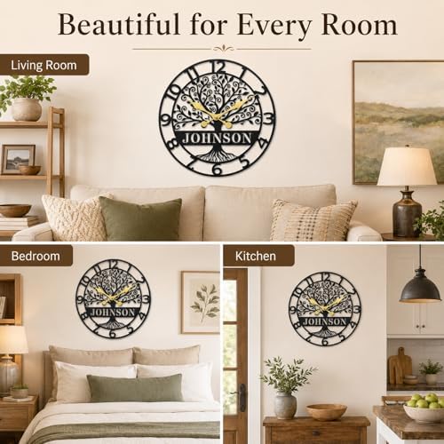 Personalized Metal Wall Clock - Image 5