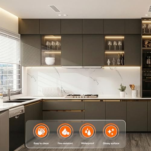 4 Pcs 24"x45" PVC Marble Wall Panels - Image 3