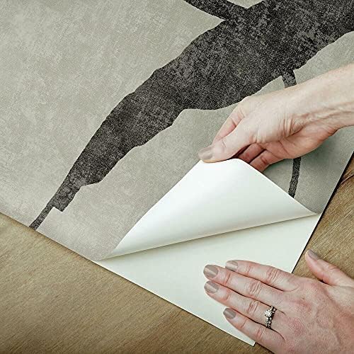RoomMates RMK12208M Nikki Chu Taupe and Black Peel and Stick Wallpaper Mural - Image 4