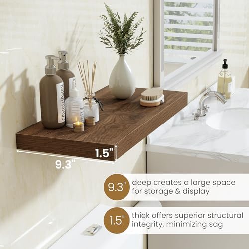 Fun Memories 48 Inch Floating Shelves, 9.3 Inch Deep Wall Shelves - Image 4