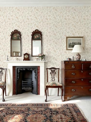 Peel and Stick Wallpaper for Nursery Brown Cherry Blossom Waterproof - Image 5