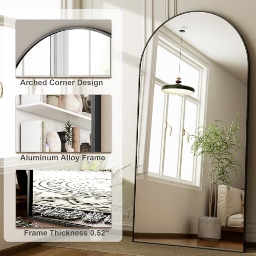 HARRITPURE 71"x30" Arched Full Length Mirror - Image 4