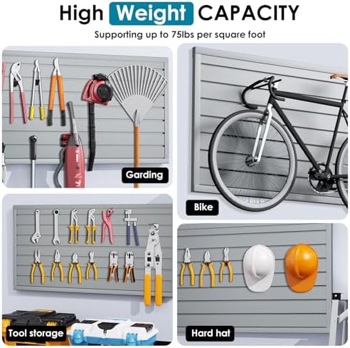 Brakki Slat Wall Paneling 2x4 Ft, Slatwall Garage Organizer Storage System - Image 6
