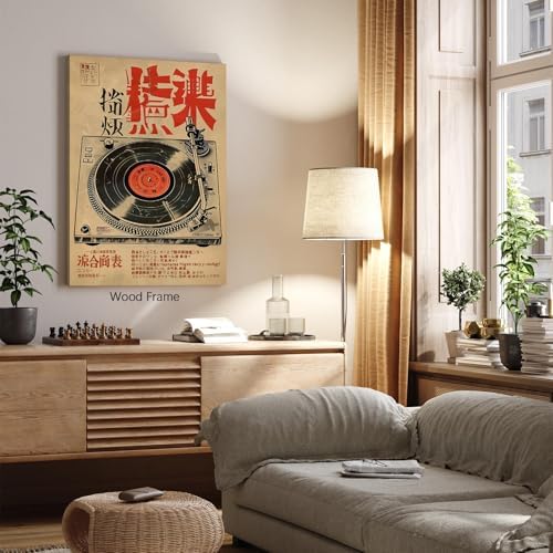 Vintage Japanese Canvas Wall Art Retro Music Ukiyo-E Posters Funny Vinyl Print - Image 4