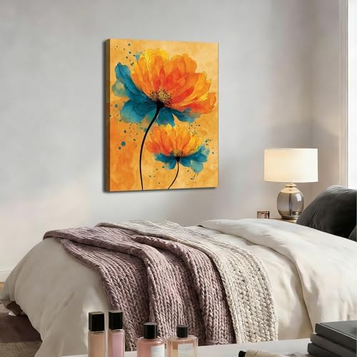ZERILYN Ship Next Day Minimalist Floral Canvas Art Colorful Botanical Wall - Image 5