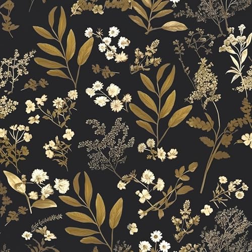 Laatse Vintage Floral Peel and Stick Wallpaper 17.5'' x 78.7'' by Laatse