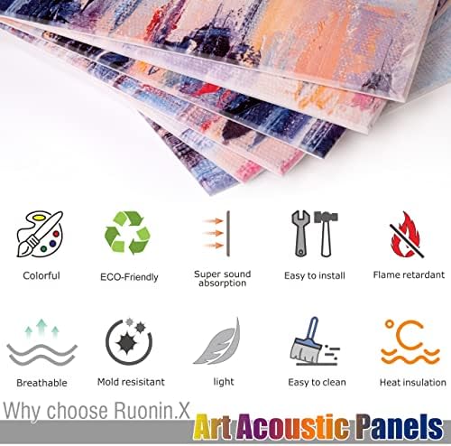 Decorative Acoustic wall Art panels, Sound Absorbing panels. - Image 5