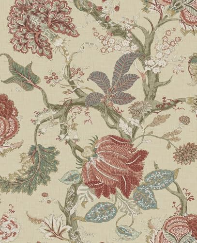 NextWall Harry & Grace Jacobean Trail Premium Matte Non-Woven Peel and Stick by NextWall