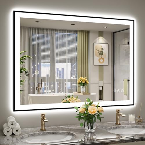 48x36 LED Bathroom Mirror with Lights by YEELAIT