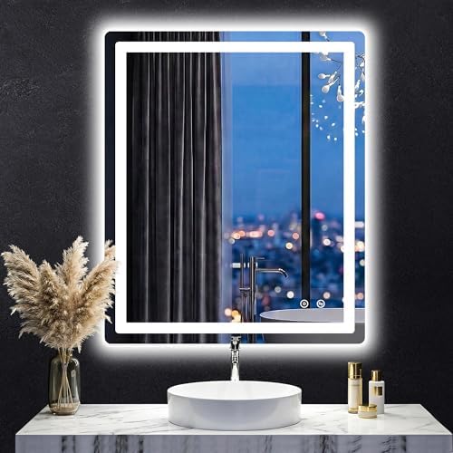 LED Bathroom Mirror with Lights by FICTOR