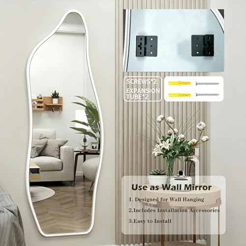 48"x16" Full Length Door Mirror, Dolphin Hanging Mirror - Image 4