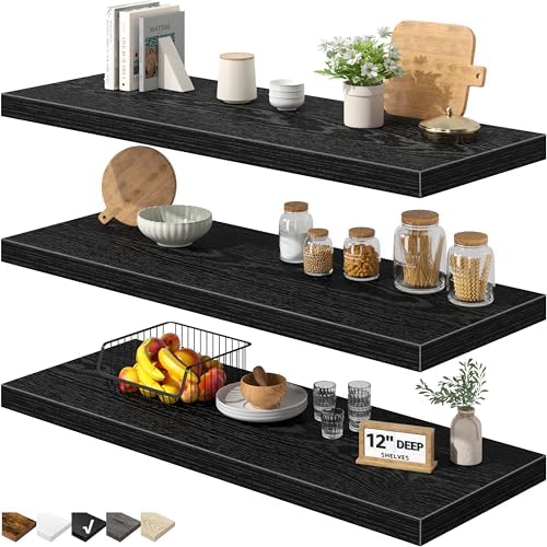 QEEIG 12" Deep Floating Shelves by QEEIG