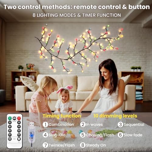 Easter Egg LED Tree Branch Lights - Image 2