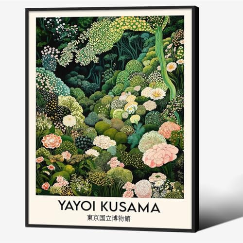 Yayoi. Kusama Black Framed Wall Art by Unknown