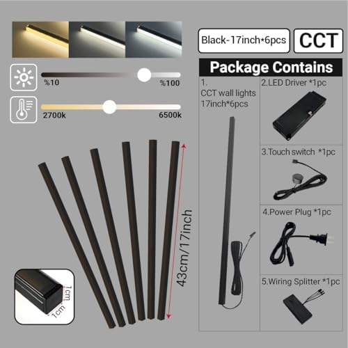 HAMRVL Black CCT LED Recessed Lighting Kit, Self-Adhesive, - Image 5