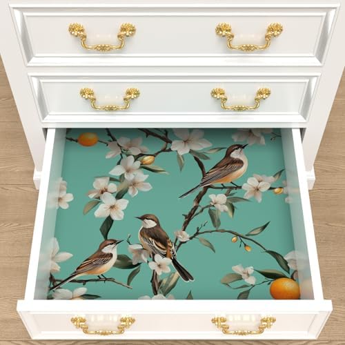 Laatse Vintage Floral Bird Wallpaper Peel and Stick 17.5" × 118" - Image 7