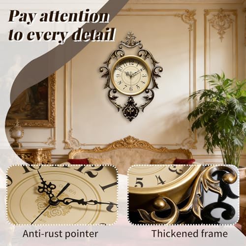 SIN&MI Vintage Retro Wall Clock - Image 2