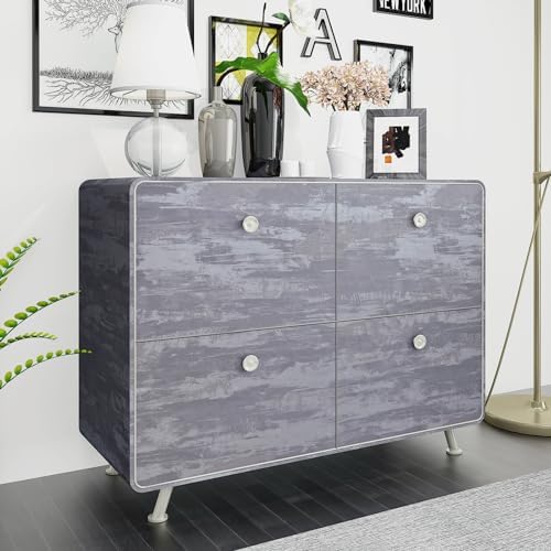 31.5x78inch Extra Wide Light Grey Concrete Wallpaper Peel and Stick Silver Grey - Image 6